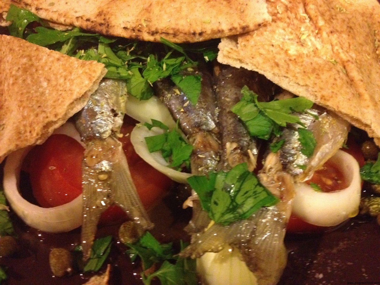 Sardines with capers andd tomato