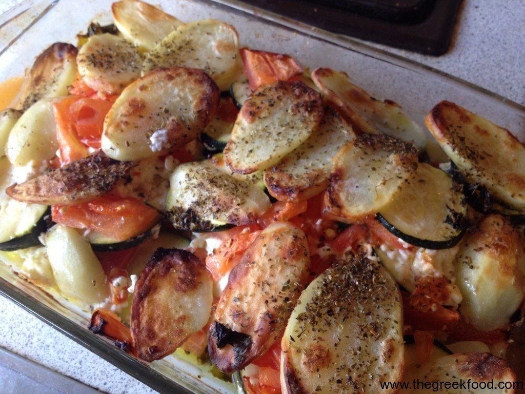 courgettes boreki out of the oven