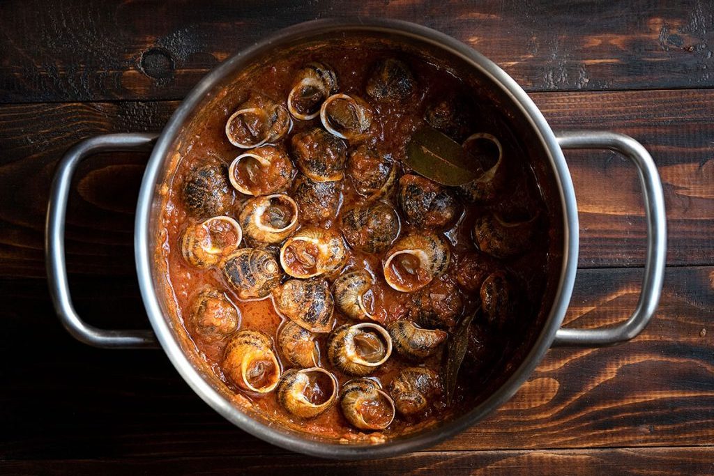 Traditional Escargots Recipe with Red sauce
