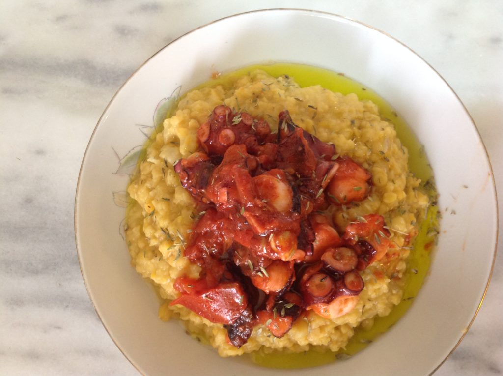 Fava with Octopus