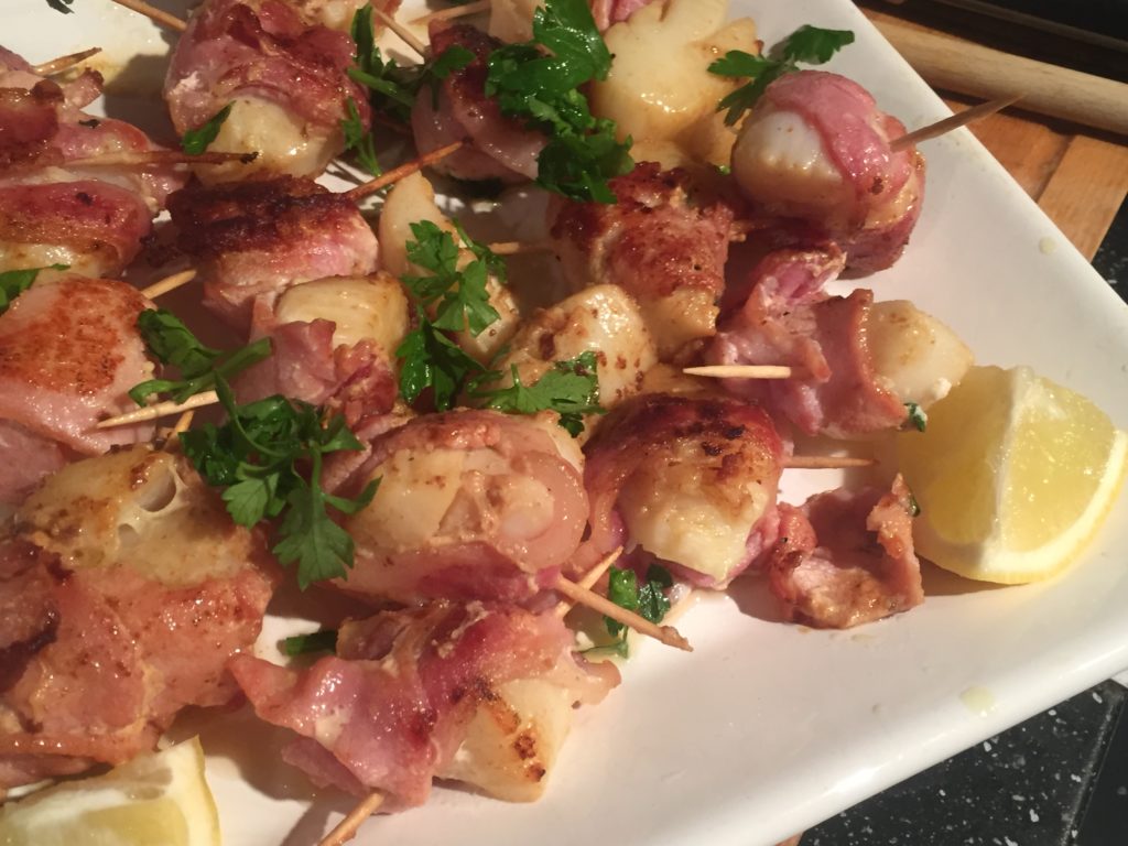 scallops with bacon